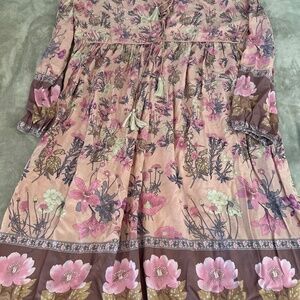 NWT BOHO MIDI DRESS FLORAL DRESS XXL 20/2